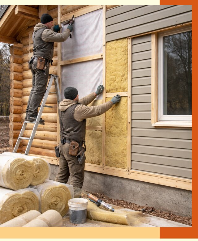 Утепление деревянного дома в Первоуральске от 6382 руб./м2 — заказать работы | ТепломастерПрв