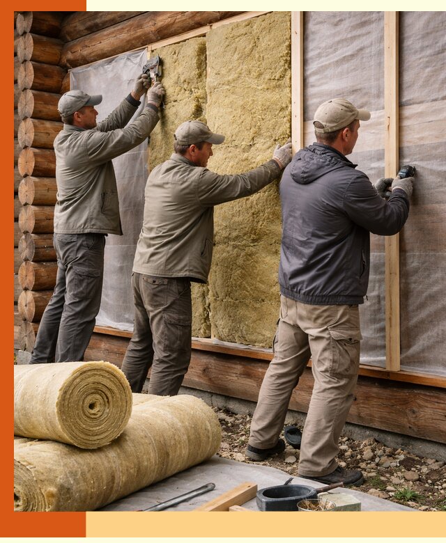 Утепление деревянного дома в Первоуральске эффективными технологиями