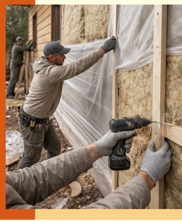 Утепление дома из бруса в Первоуральске качественно и долговечно