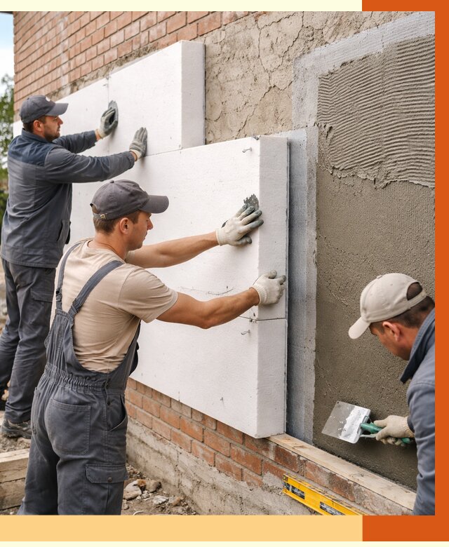 Утепление кирпичного дома в Первоуральске от 4323 руб. под ключ | ТепломастерПрв