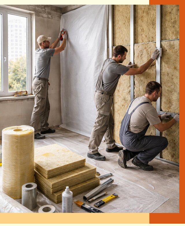 Утепление квартиры в Первоуральске от 4632 руб/м2 — утеплить квартиру изнутри и снаружи | ТепломастерПрв