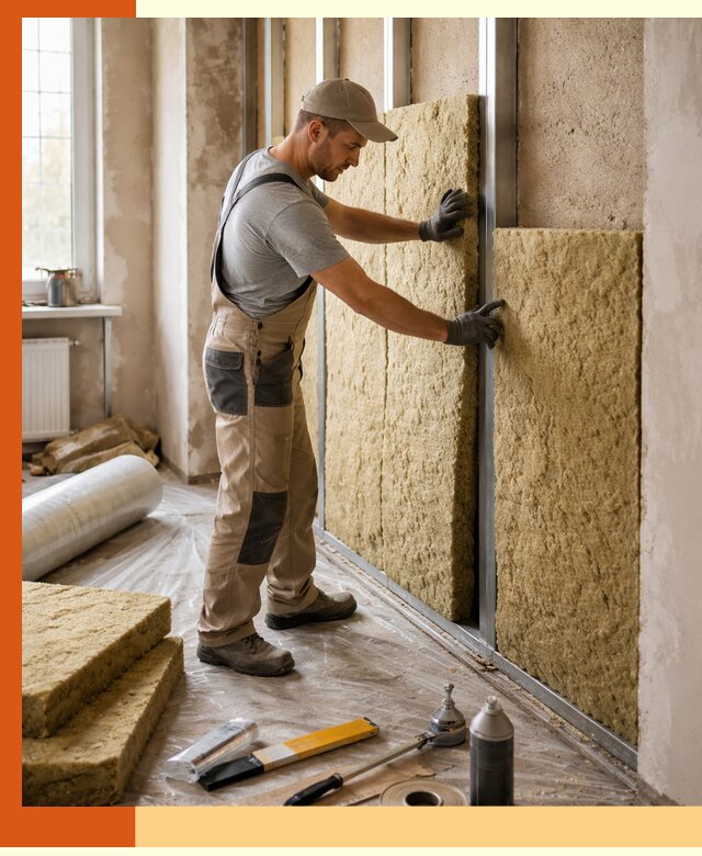 Утепление квартиры в Первоуральске — комплексная теплоизоляция стен и полов