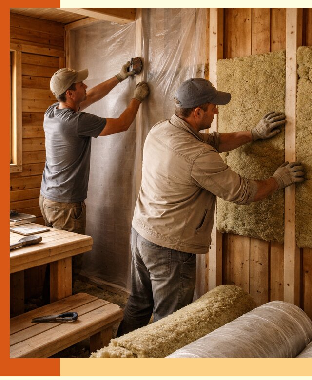 Утепление бани изнутри в Первоуральске качественно и недорого