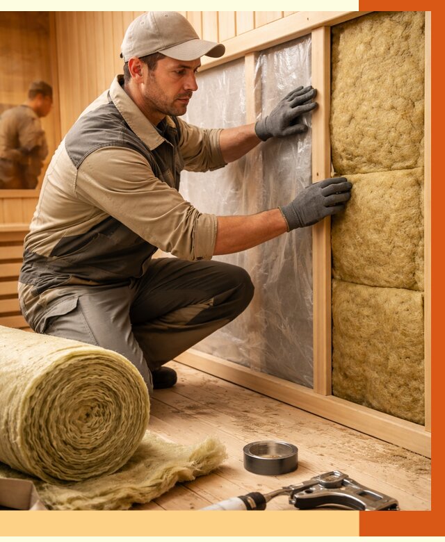 Утепление сауны изнутри в Первоуральске от 6690 руб. за м2 | ППУ, под ключ — ТепломастерПрв