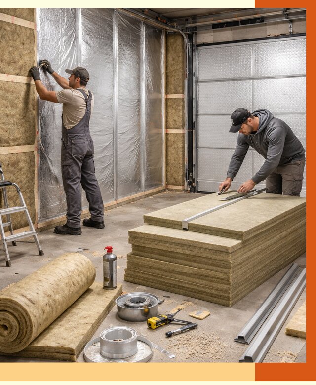 Утепление гаража в Первоуральске от 4632 руб/м2 — комплексное утепление ворот и стен | ТепломастерПрв