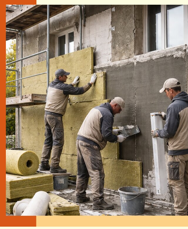 Утепление фасада зданий и домов в Первоуральске
