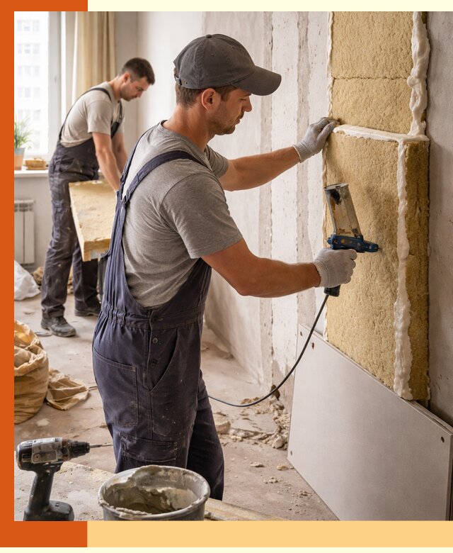 Утепление стен изнутри в Первоуральске — качественно и эффективно