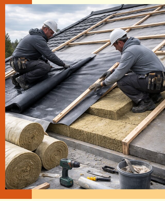 Утепление крыши снаружи в Первоуральске: профессиональная теплоизоляция