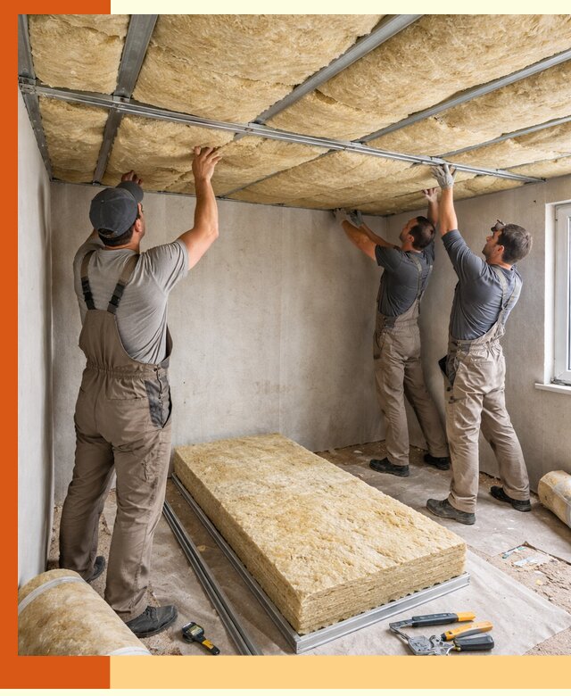 Утепление потолка в Первоуральске — тепло и без сквозняков