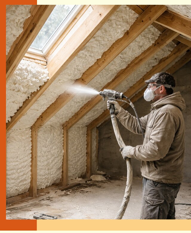 Утепление мансарды ППУ в Первоуральске быстро и надежно