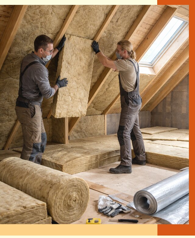Утепление мансарды минватой в Первоуральске от 4323 руб./м2 — монтаж и пароизоляция | ТепломастерПрв