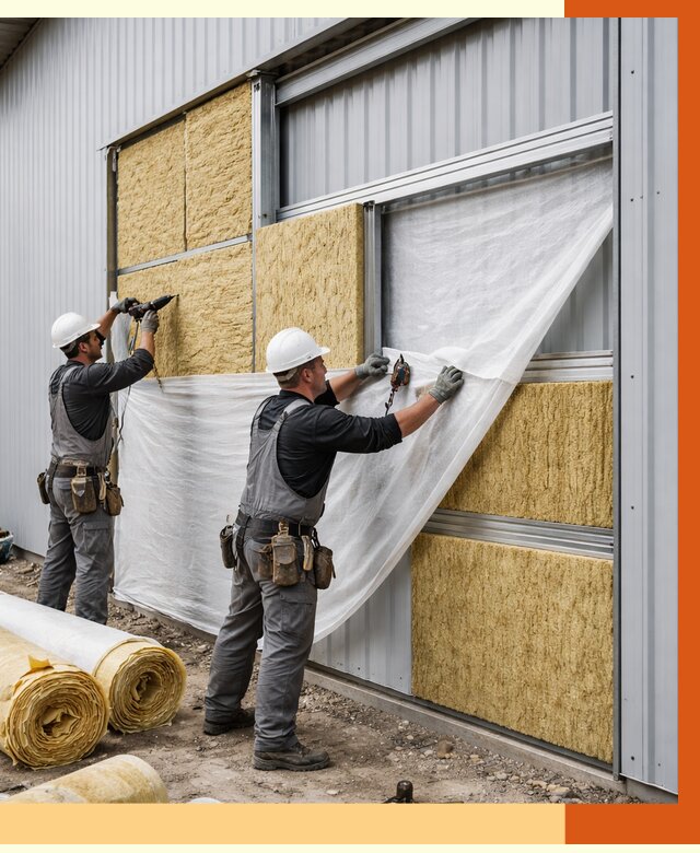 Утепление металлического склада в Первоуральске от 4632 руб/м2 — комплексное утепление под ключ | ТепломастерПрв