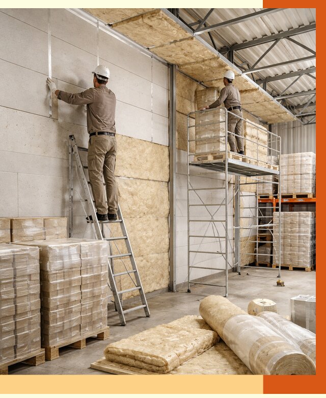 Утепление склада готовой продукции в Первоуральске от 2007 руб./м2 — комплексно | ТепломастерПрв