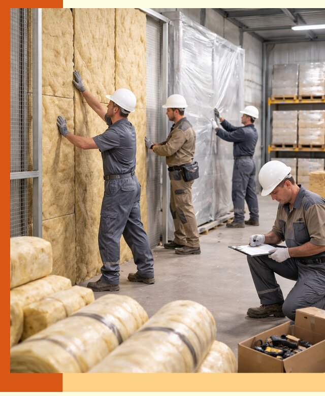 Утепление склада готовой продукции в Первоуральске качественно и быстро