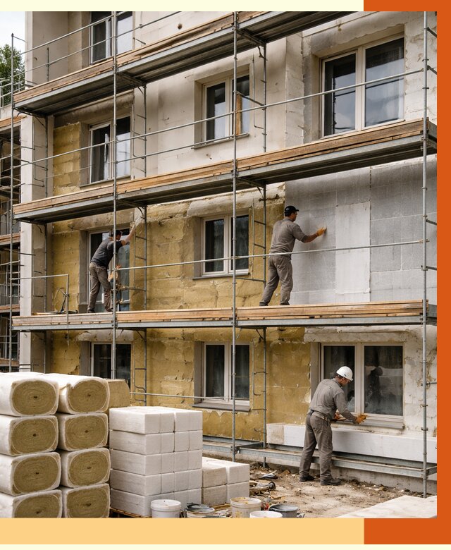 Утепление гостиницы в Первоуральске от 7411 руб./м2 — комплексно, ППУ, под ключ | ТепломастерПрв