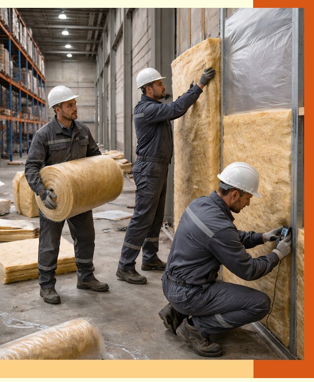 Утепление логистического центра в Первоуральске от 4632 руб/м² под ключ | ТепломастерПрв