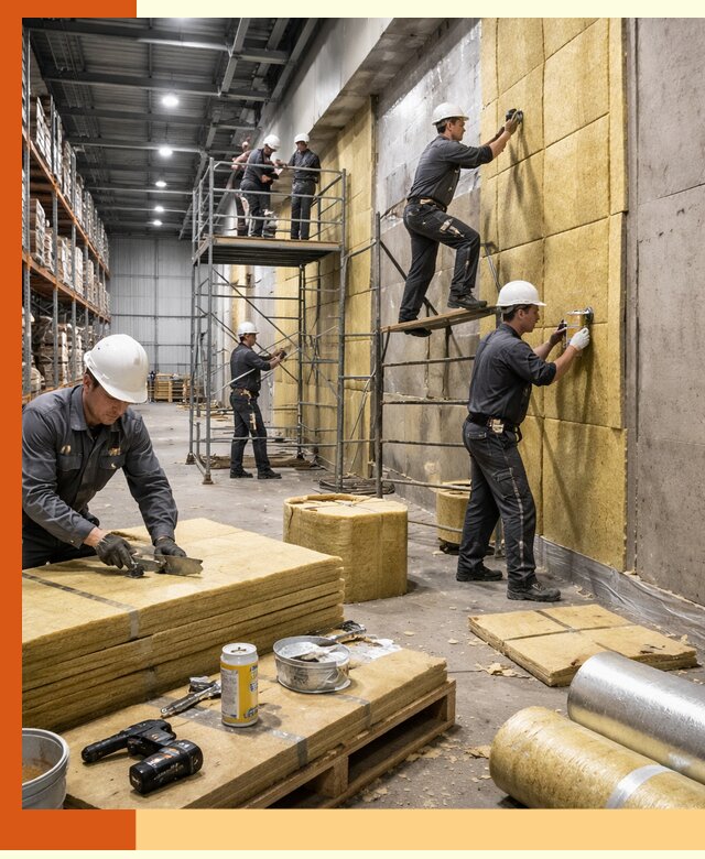 Утепление логистического центра в Первоуральске качественно и экономично