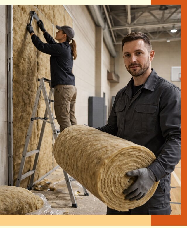 Утепление спортзала в Первоуральске от 7720 руб/м2 — комплексное утепление под ключ | ТепломастерПрв