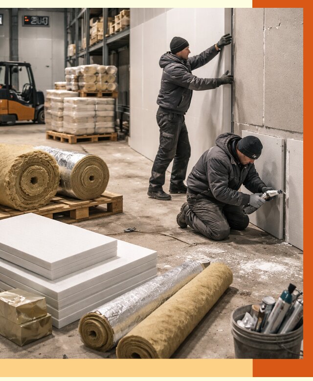 Утепление холодного склада в Первоуральске от 8749 руб/м2 — комплексное под ключ | ТепломастерПрв