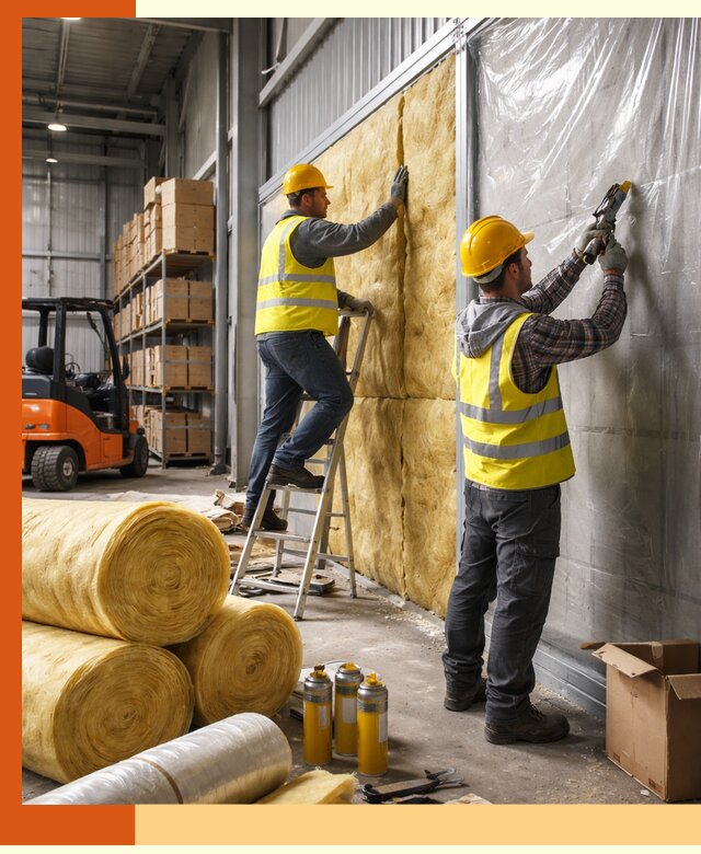 Утепление склада с техникой в Первоуральске под ключ