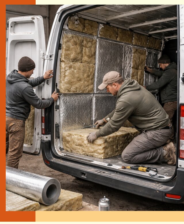 Утепление фургона в Первоуральске: профессиональная теплоизоляция и шумоизоляция
