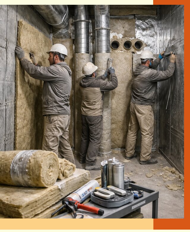 Утепление венткамеры в Первоуральске под ключ от 1492 руб. — профессионально | ТепломастерПрв