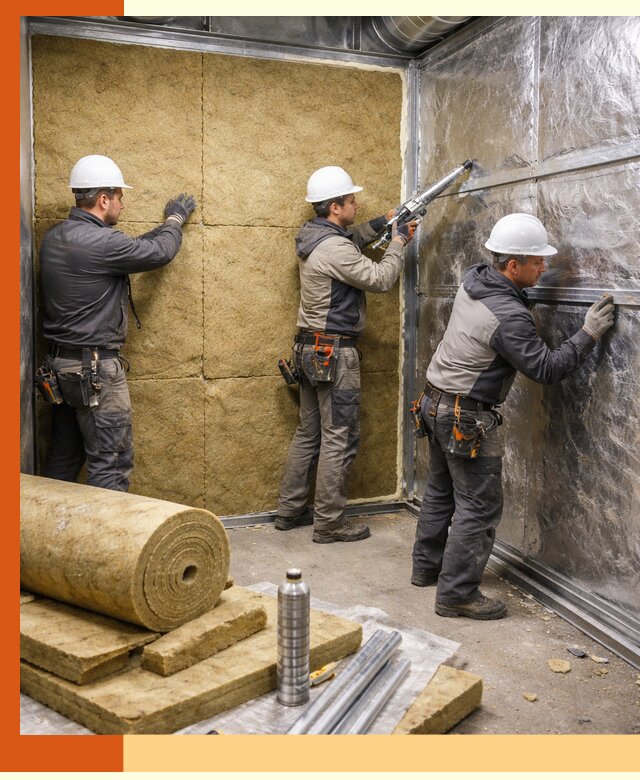 Утепление венткамеры в Первоуральске — качественная теплоизоляция и шумопоглощение