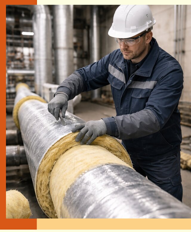 Утепление технологического оборудования и заводских установок в Первоуральске