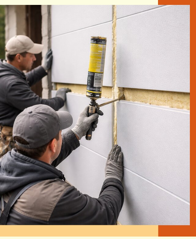 Утепление сэндвич панелей ППУ в Первоуральске от 4323 руб. за м2 | ТепломастерПрв