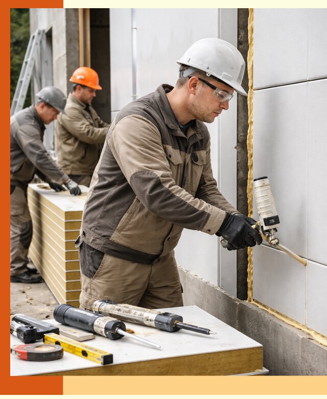 Утепление сэндвич-панелей пенополиуретаном в Первоуральске