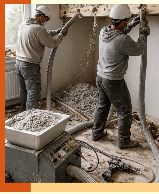 Заполнение пустот перекрытий пеной и наполнителями в Первоуральске