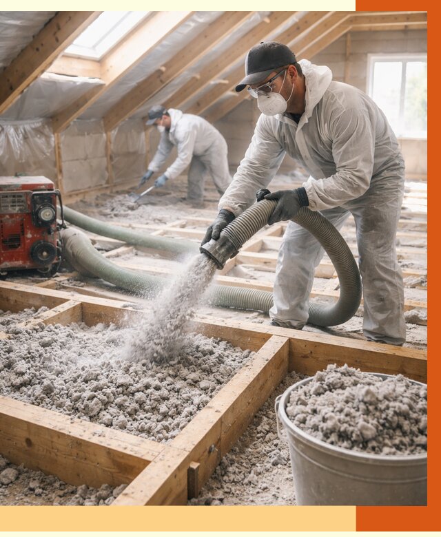 Утепление эковатой в Первоуральске от 3036 руб./м2 — монтаж и задувка | ТепломастерПрв