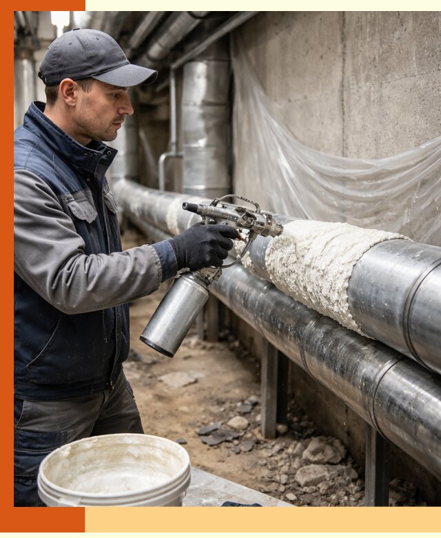 Утепление труб жидкой теплоизоляцией в Первоуральске