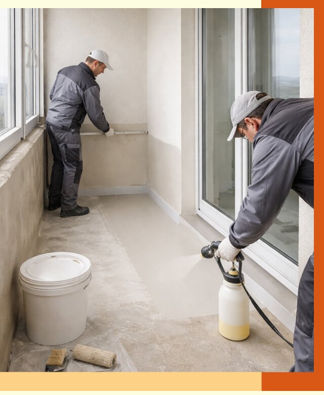 Утепление балкона жидкой теплоизоляцией в Первоуральске от 5918 руб./м2 | ТепломастерПрв