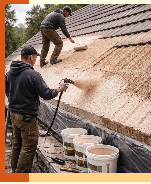 Утепление кровли жидкой пробкой в Первоуральске для домов и зданий