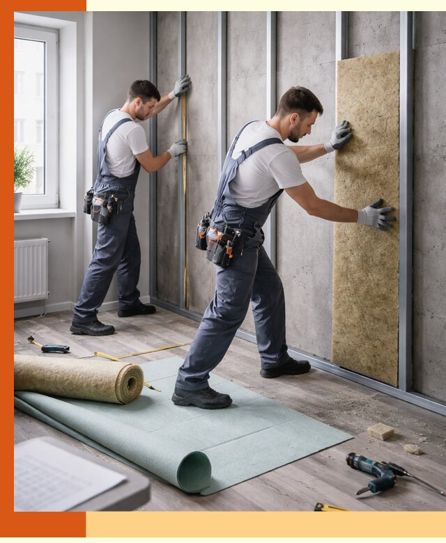 Шумоизоляция квартиры под ключ в Первоуральске — профессионально и гарантированно