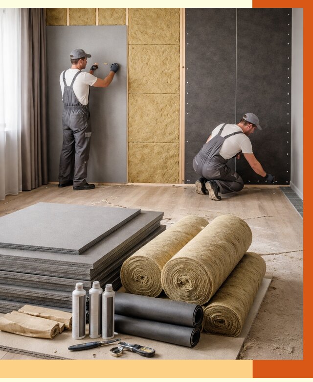 Шумоизоляция дома в Первоуральске от 4632 руб/м2 — комплексная звукоизоляция под ключ | ТепломастерПрв