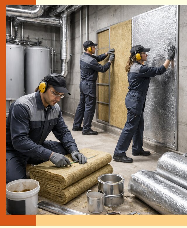 Шумоизоляция котельной в Первоуральске: профессиональный монтаж и материалы