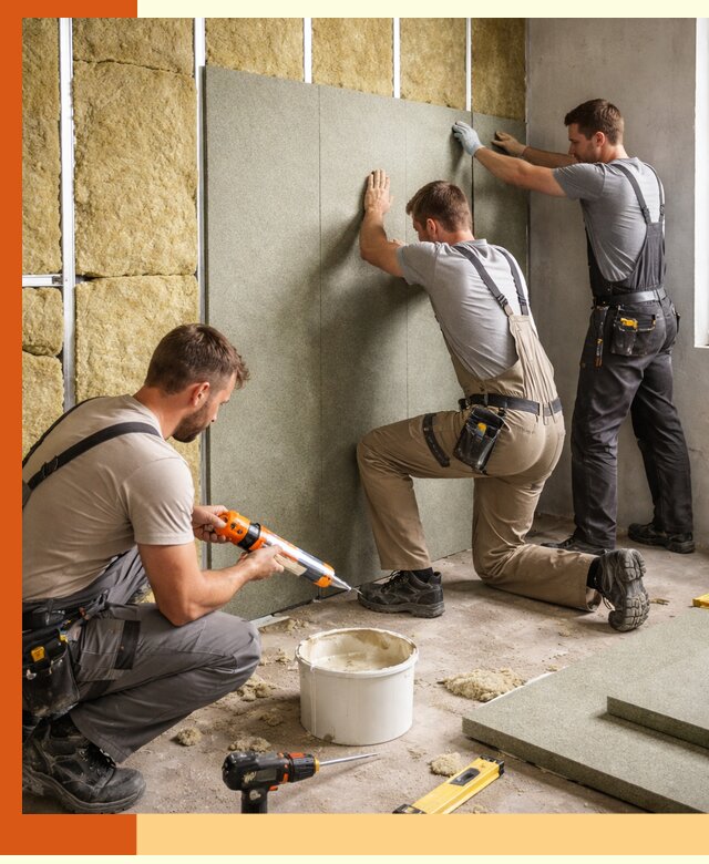 Профессиональная шумоизоляция стен в Первоуральске для квартир и домов