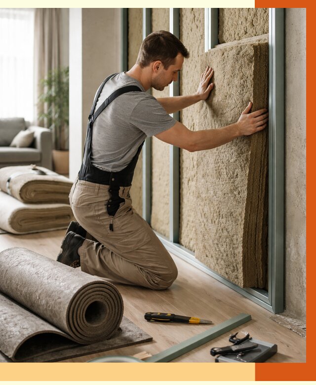 Шумоизоляция перегородок в Первоуральске от 1698 руб. за м2 — ТепломастерПрв