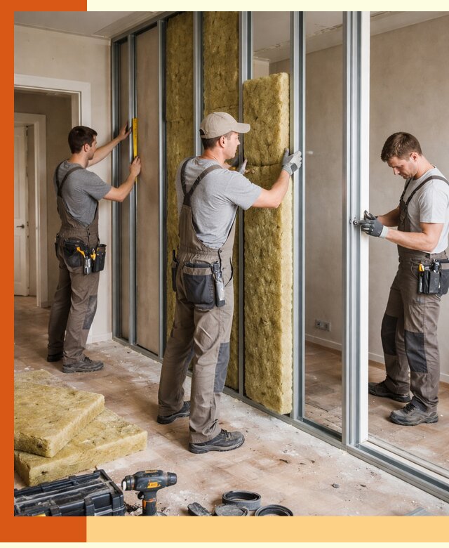 Шумоизоляция межкомнатных перегородок в Первоуральске эффективно и надёжно