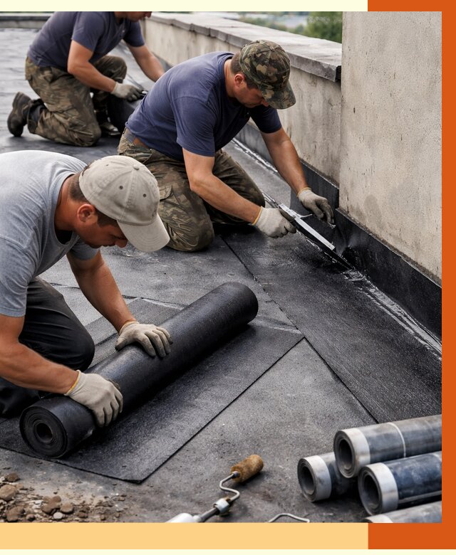 Гидроизоляция кровли в Первоуральске от 4632 руб. — профессиональная гидроизоляция крыши | ТепломастерПрв