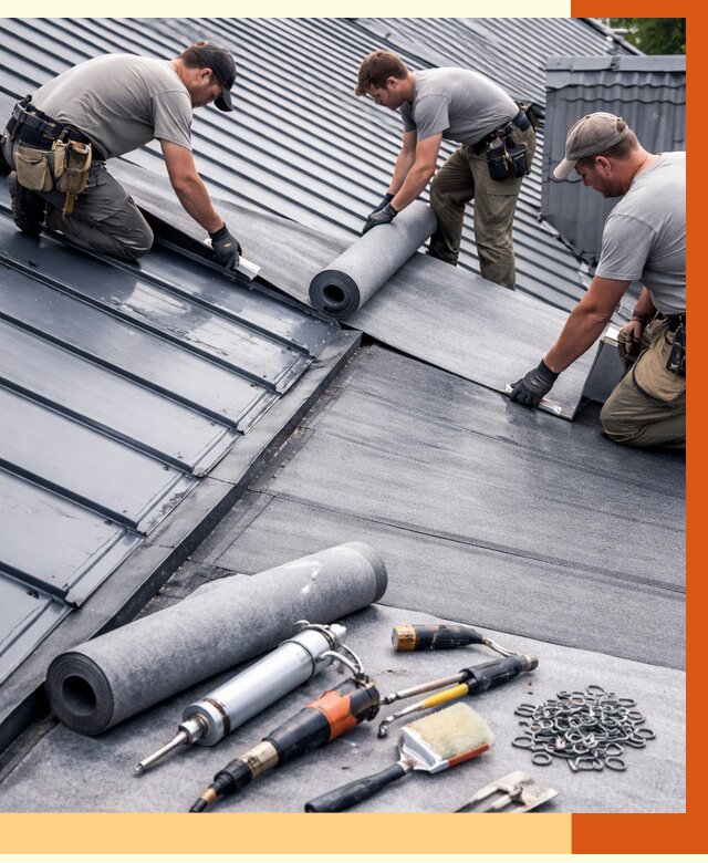 Гидроизоляция металлической кровли полимочевиной в Первоуральске от 8749 руб. | ТепломастерПрв