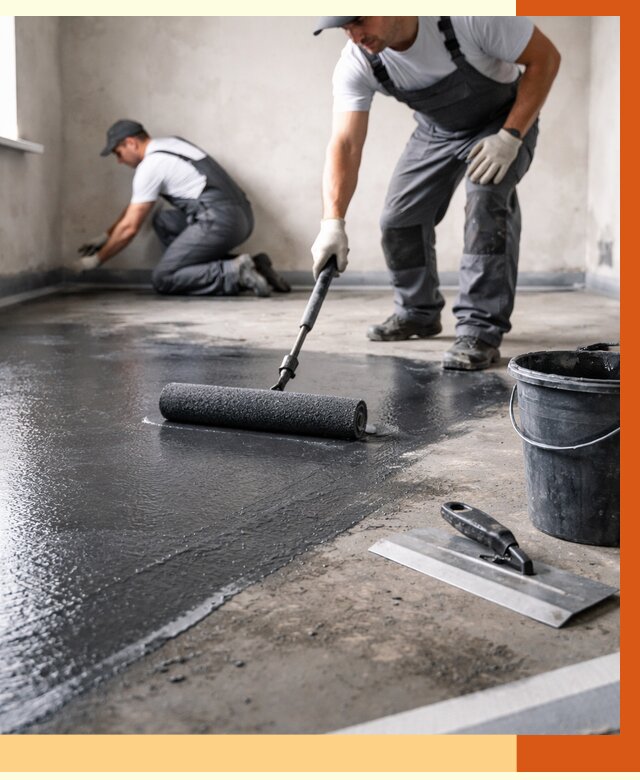 Профессиональная гидроизоляция пола в Первоуральске от 8749 руб. под ключ | ТепломастерПрв