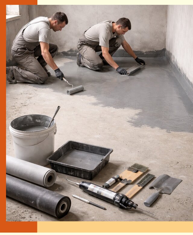 Гидроизоляция пола в Первоуральске — надежная защита от влаги и протечек