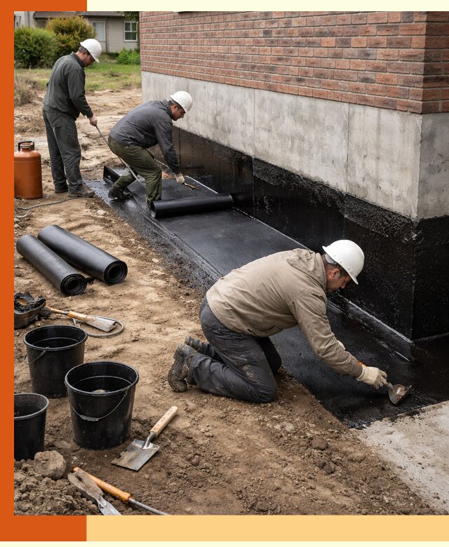 Гидроизоляция фундамента в Первоуральске: надежная защита строений