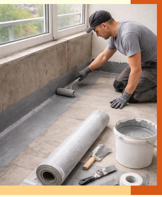 Профессиональная гидроизоляция балкона в Первоуральске от 4323 руб. | ТепломастерПрв