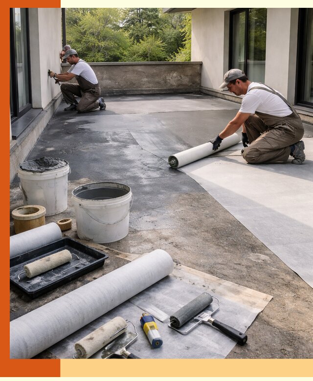 Гидроизоляция террасы в Первоуральске — надежная защита от влаги и протечек