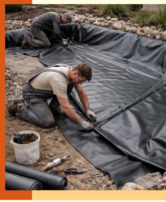 Гидроизоляция пруда в Первоуральске: надежная защита и герметизация