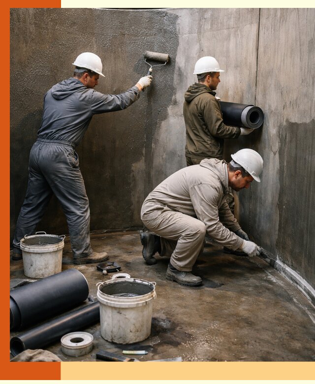 Гидроизоляция резервуара профессионально в Первоуральске